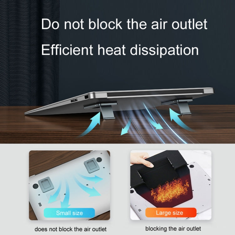 Oatsbasf 03321 Notebook Computer Invisible Height Increase Bracket Desktop Folding Storage Radiator