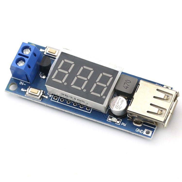 HW-318 12V To 5V Buck Module DC-DC 3A DC Power Module LED Battery Car Voltmeter
