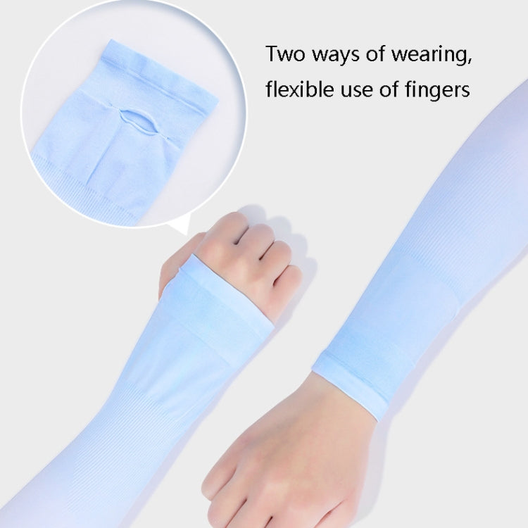 1 Pairs GOLOVEJOY HB21 Summer Ice Silk Sunscreen Sleeve Outdoor Shade Gradient Anti-UV Hand Sleeve Arm