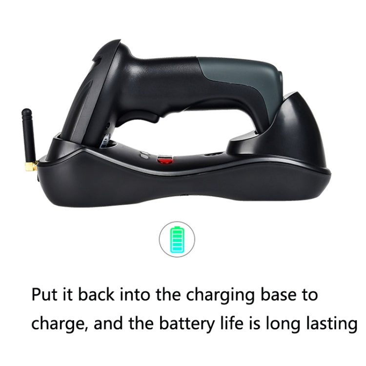 NETUM H8 Wireless Barcode Scanner Red Light Supermarket Cashier Scanner With Charger, Specification: Two-dimensional, One-dimensional, Two-dimensional