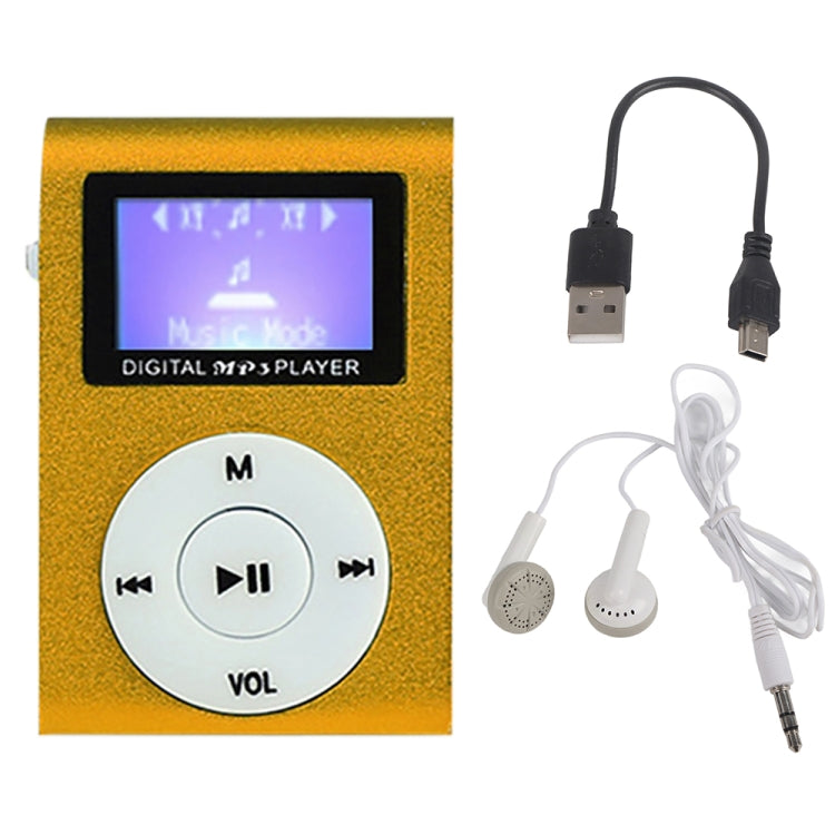 Mini Lavalier Metal MP3 Music Player with Screen, With 512M Memory Card