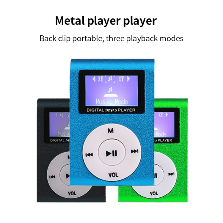 Mini Lavalier Metal MP3 Music Player with Screen, With 512M Memory Card