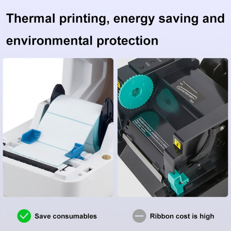 Xprinter XP-320B 80mm Thermal Barcode Supermarket Cashier Label Printer, USB, USB+Bluetooth