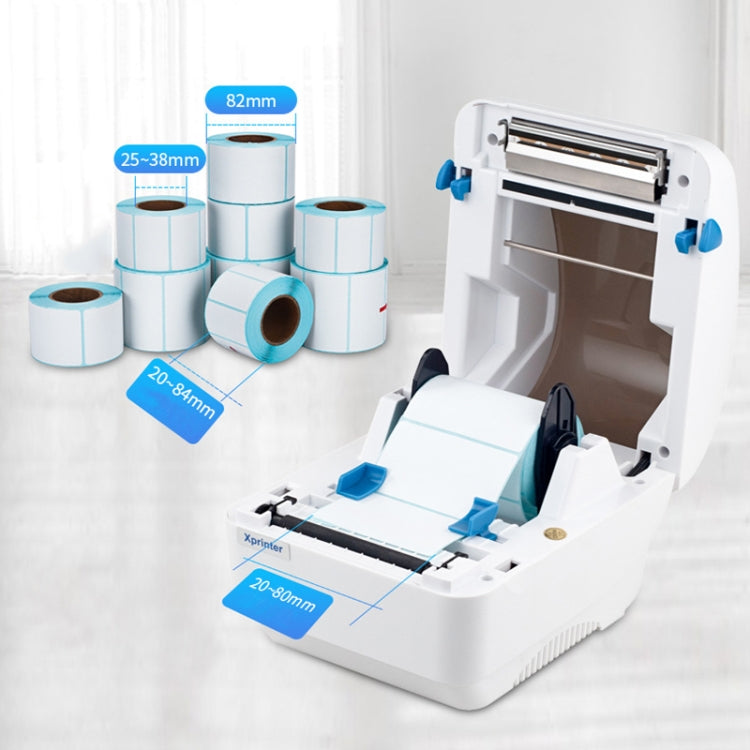 Xprinter XP-320B 80mm Thermal Barcode Supermarket Cashier Label Printer, USB, USB+Bluetooth