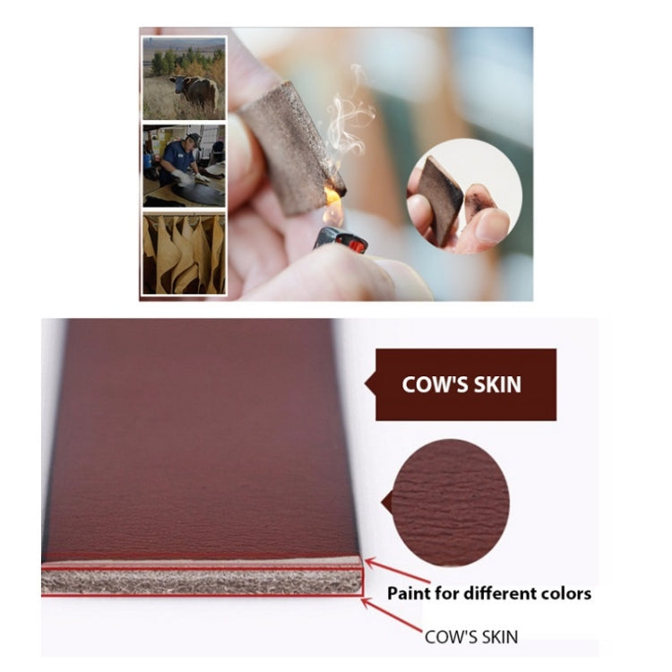 COWATHER XF004 Men Two-Layer Cowhide Business Casual Pin Buckle Belt,Length: