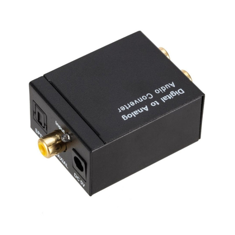 KYHD48 Digital Coaxial Optical Fiber Signal To 3.5mm Analog Audio Output Converter, US Plug