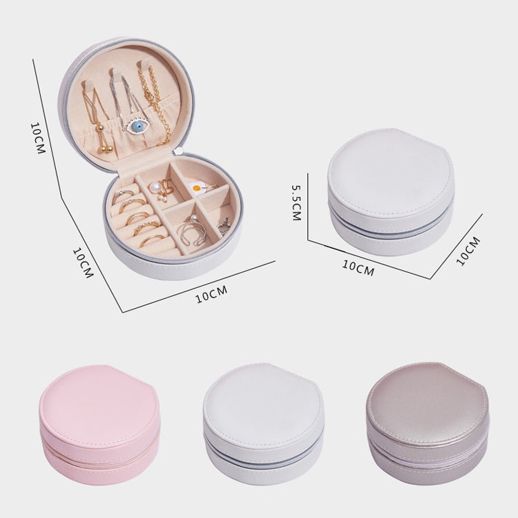 SH789-12 PU Leather Simple Jewelry Storage Box