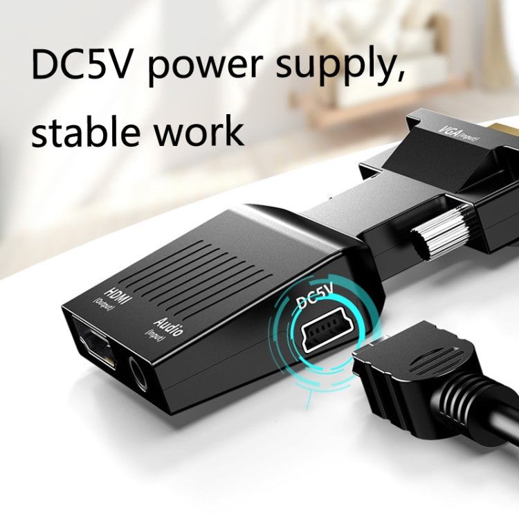 HW-2217 VGA to HDMI Converter With Audio Computer Host to HD Converter