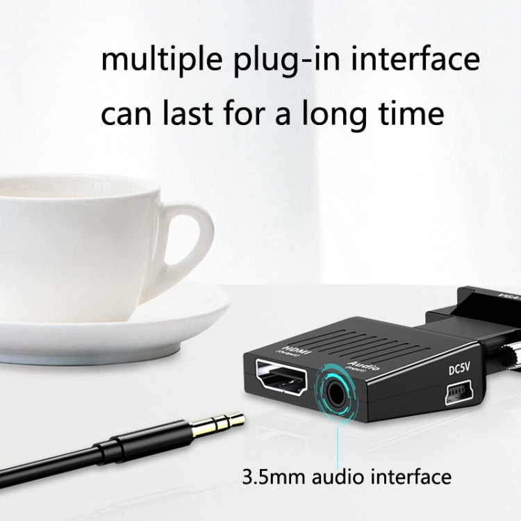 HW-2217 VGA to HDMI Converter With Audio Computer Host to HD Converter
