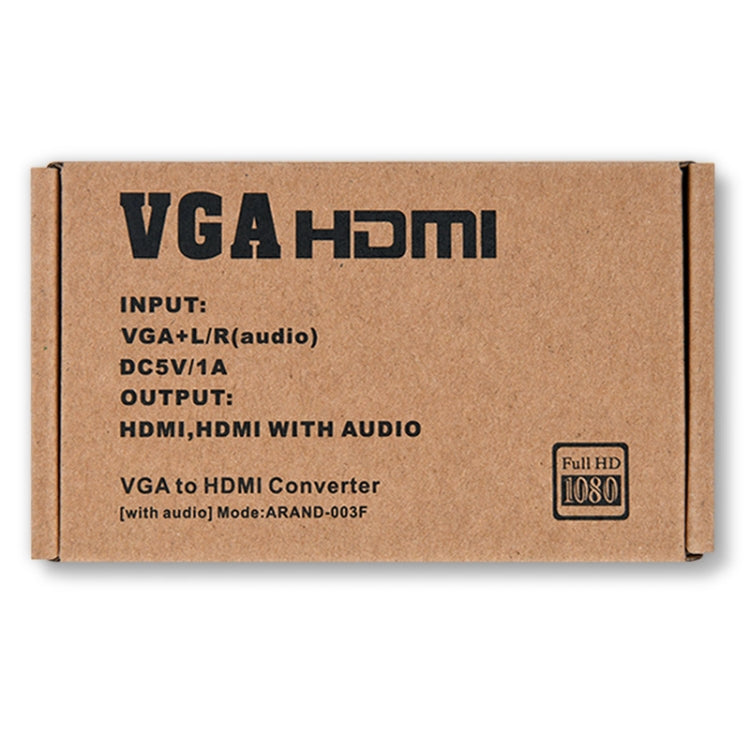 HW-2217 VGA to HDMI Converter With Audio Computer Host to HD Converter