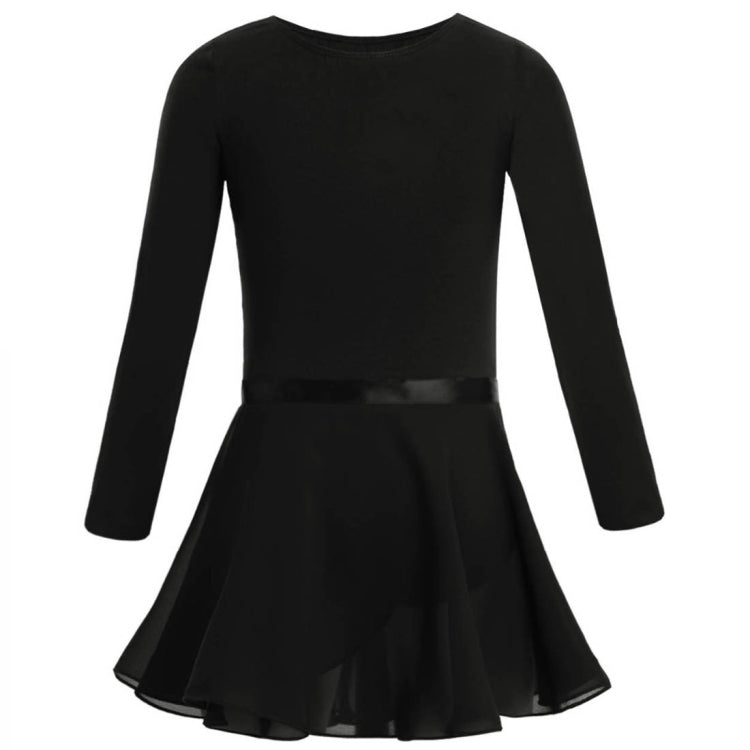 Girls Spring and Summer Long-sleeved Cotton Dance Training Clothing Set