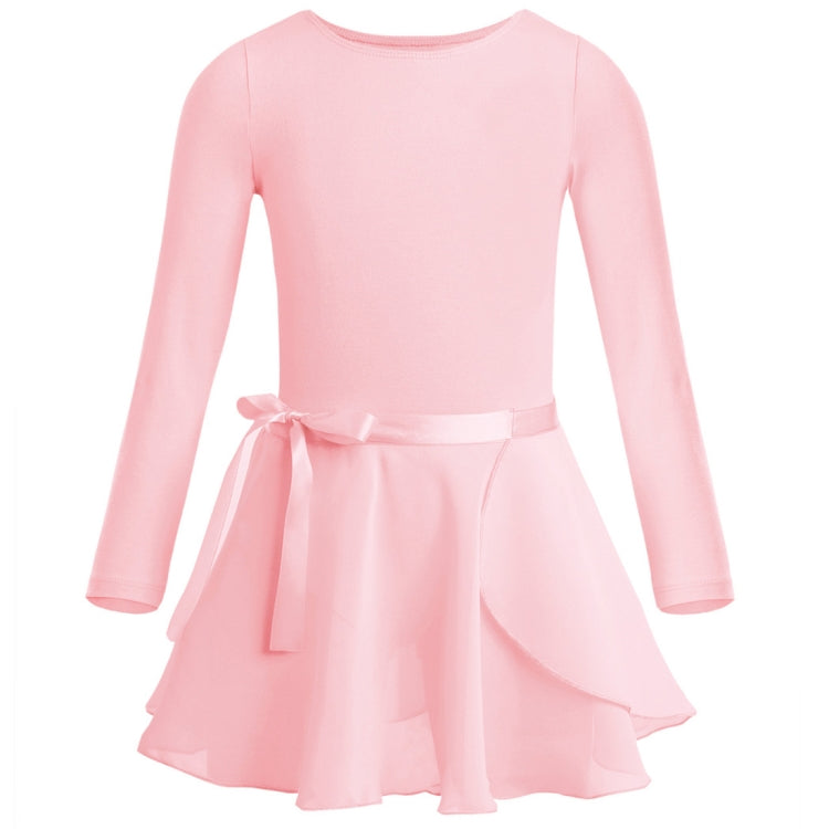 Girls Spring and Summer Long-sleeved Cotton Dance Training Clothing Set