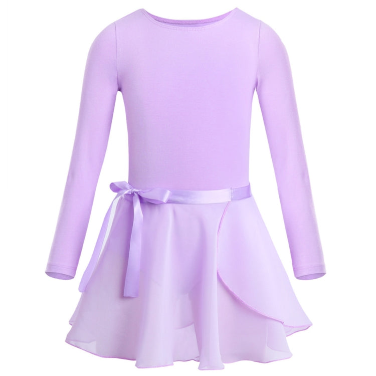 Girls Spring and Summer Long-sleeved Cotton Dance Training Clothing Set