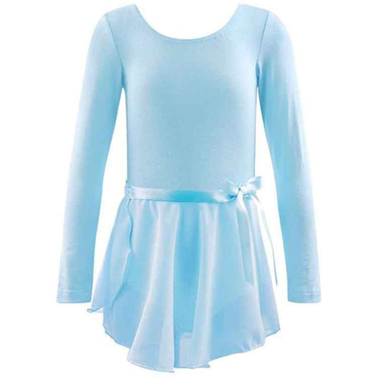 Girls Spring and Summer Long-sleeved Cotton Dance Training Clothing Set
