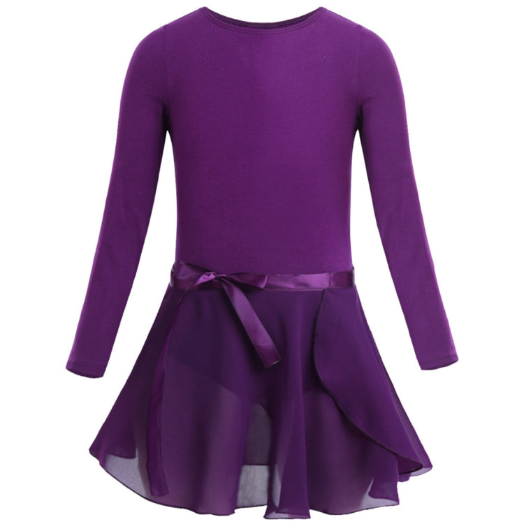 Girls Spring and Summer Long-sleeved Cotton Dance Training Clothing Set