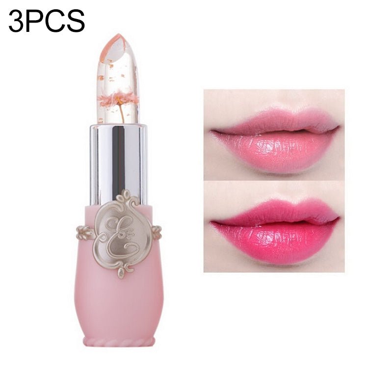 Transparent Changed Color Moisturizer Jelly Flower Long-lasting Lipbalm