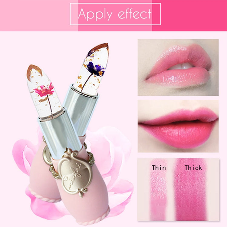 Transparent Changed Color Moisturizer Jelly Flower Long-lasting Lipbalm