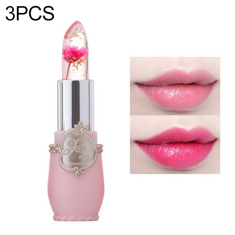 Transparent Changed Color Moisturizer Jelly Flower Long-lasting Lipbalm