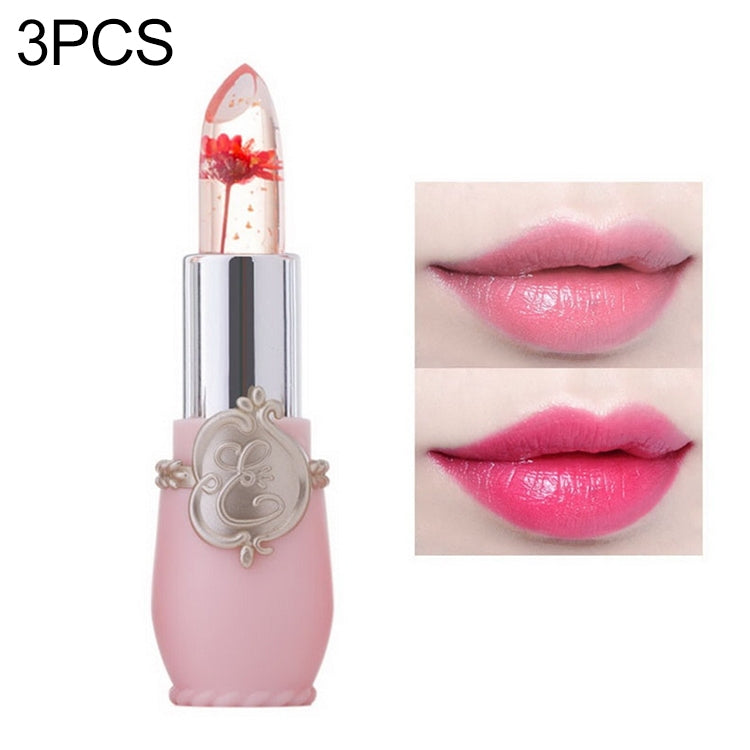 Transparent Changed Color Moisturizer Jelly Flower Long-lasting Lipbalm