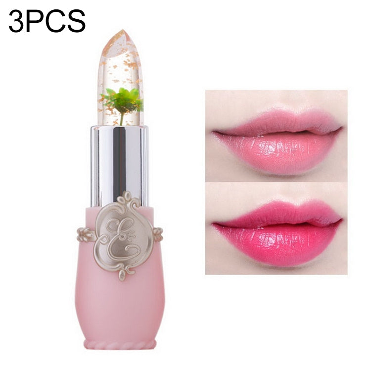 Transparent Changed Color Moisturizer Jelly Flower Long-lasting Lipbalm