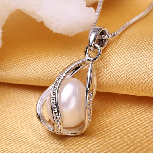 Women Fashion Natural Pearl Pendant Cage