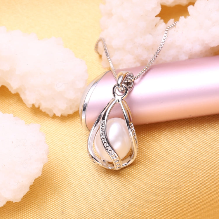 Women Fashion Natural Pearl Pendant Cage
