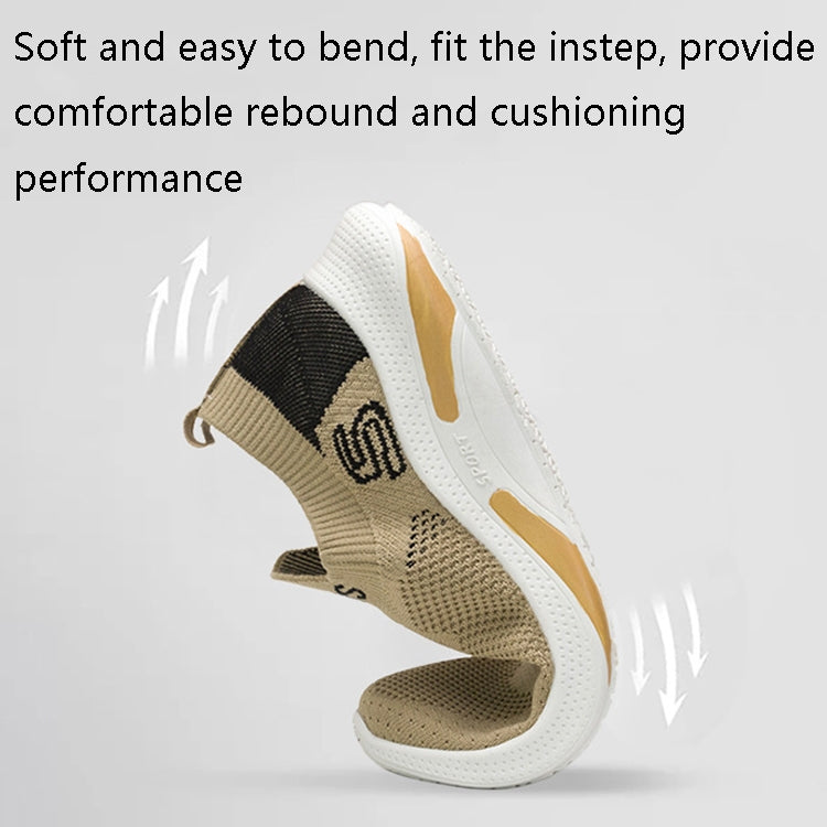 TL-207 Flying Weave Breathable Sports Shoes Men Casual Shoes, 43, 44