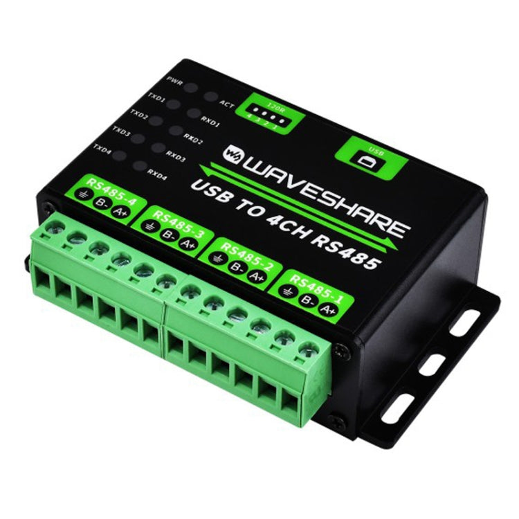 Waveshare 25219 Industrial USB To 4Ch RS485 Converter, 25219