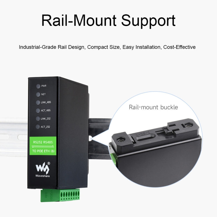 Waveshare RS232 RS485 To RJ45 Ethernet Serial Server