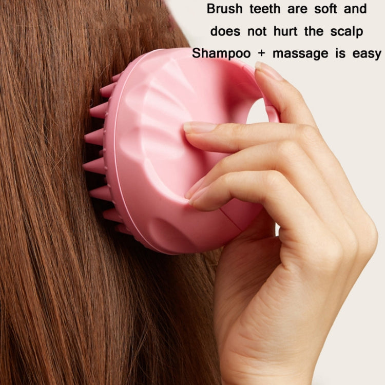 Round Hair Washing Brush Silicone Wet & Dry Multipurpose Massage Brush