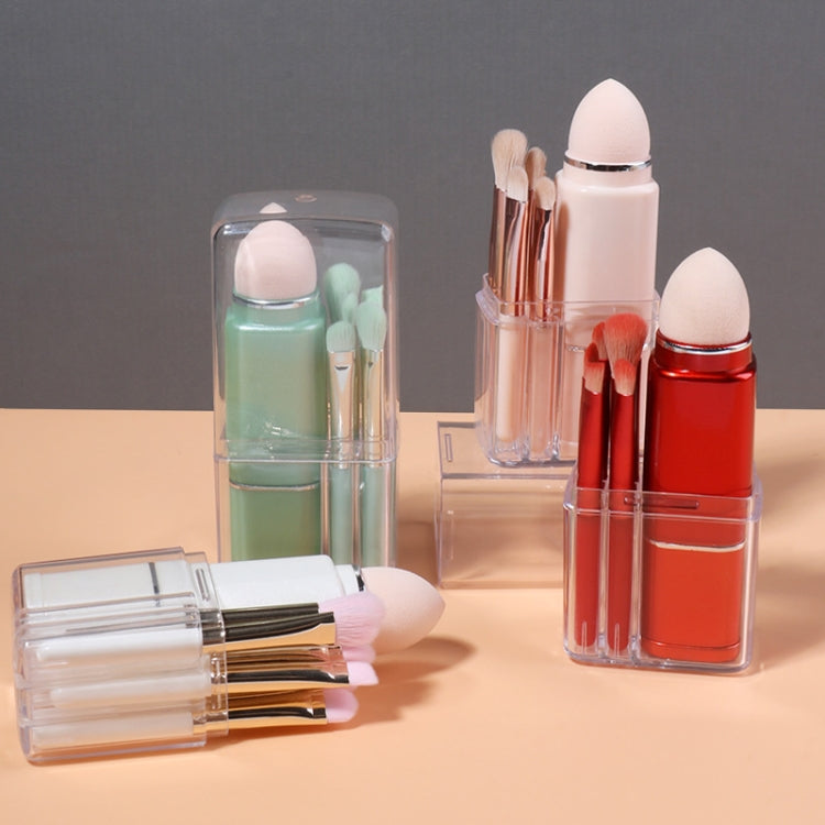 8-in-1 Square Makeup Brush Mini Portable Retractable Blush Brush Eye Shadow Brush Novice Makeup Set