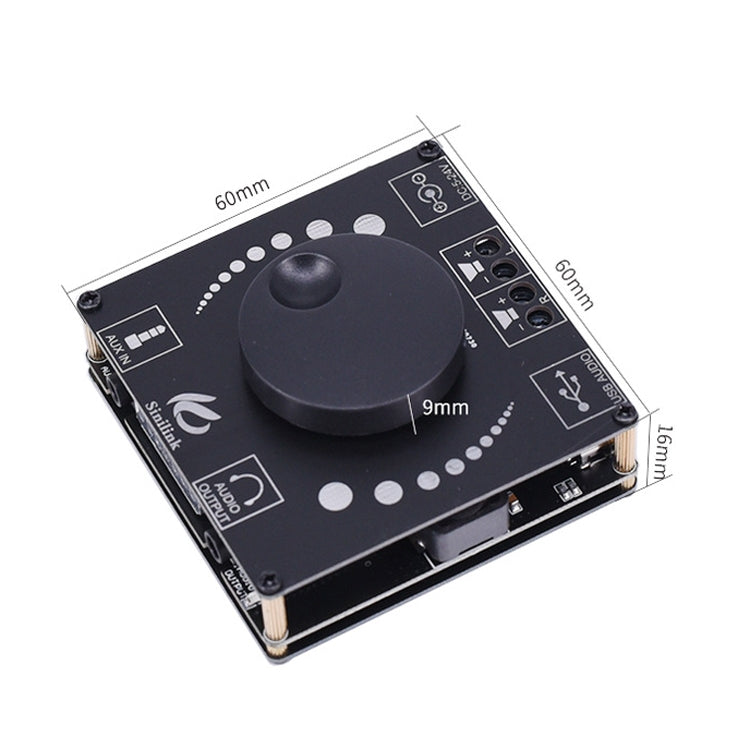 Sinilink AP50H HiFi 2.0 Stereo Bluetooth Digital TPA3116D2 Power Amplifier Board, AP50H