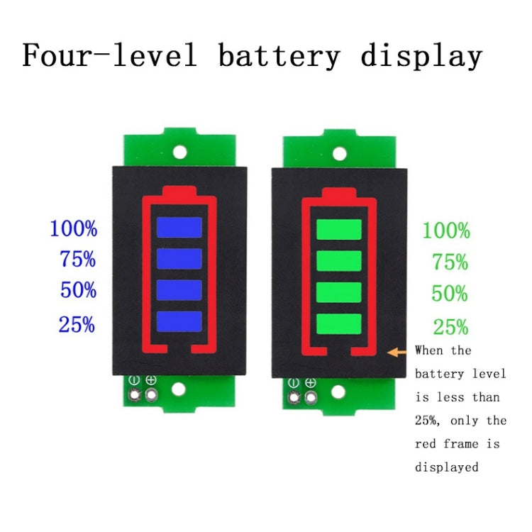 Lithium Battery Fuel Gauge Display Module
