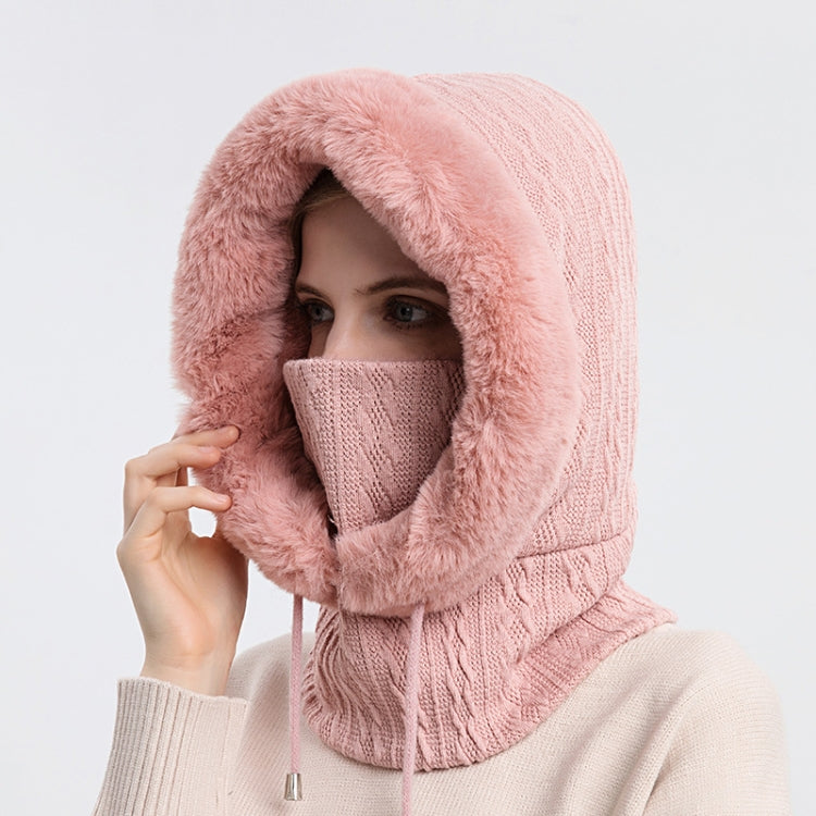 One-piece Cold-proof and Keep Warm Hedging Cap Scarf Face Mask