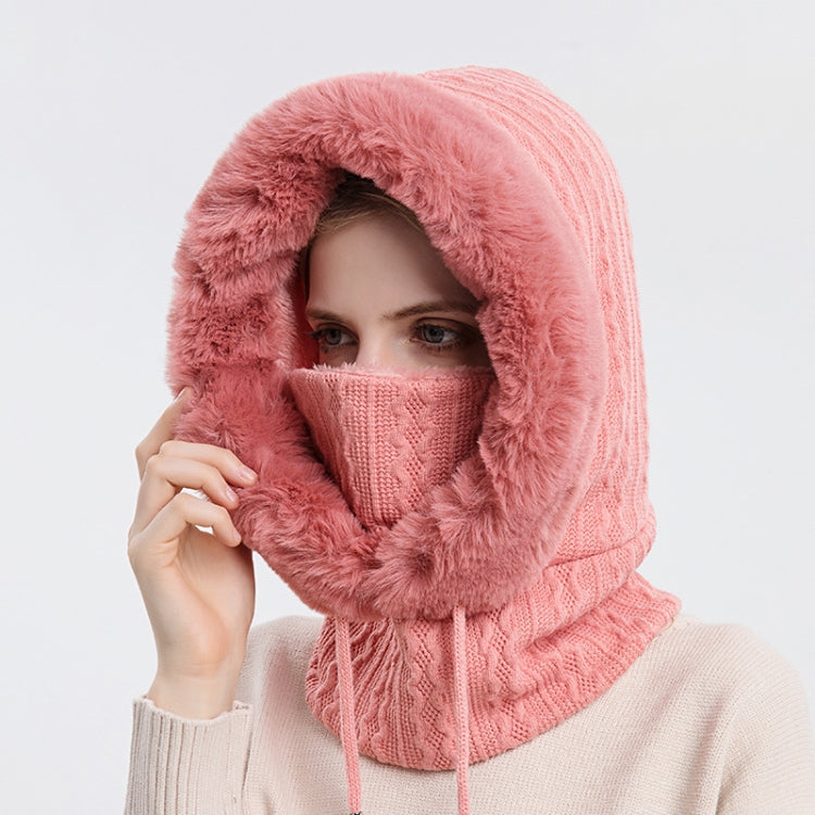 One-piece Cold-proof and Keep Warm Hedging Cap Scarf Face Mask