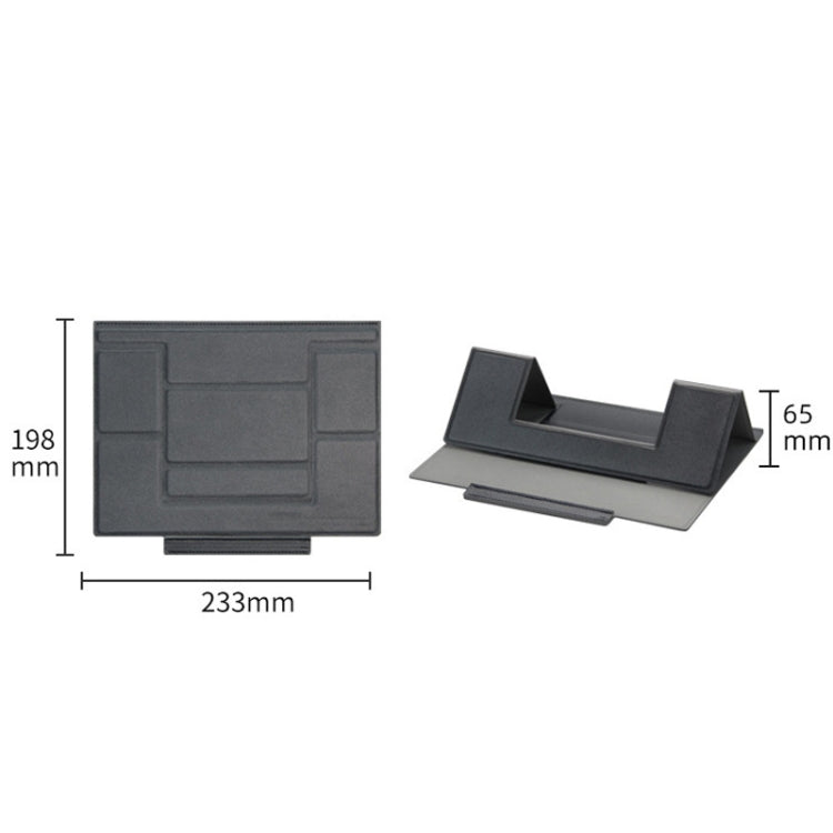 Laptop Leather Folding Stand Tablet Phone Holder