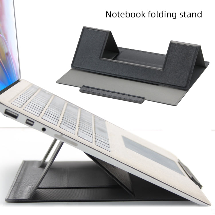 Laptop Leather Folding Stand Tablet Phone Holder