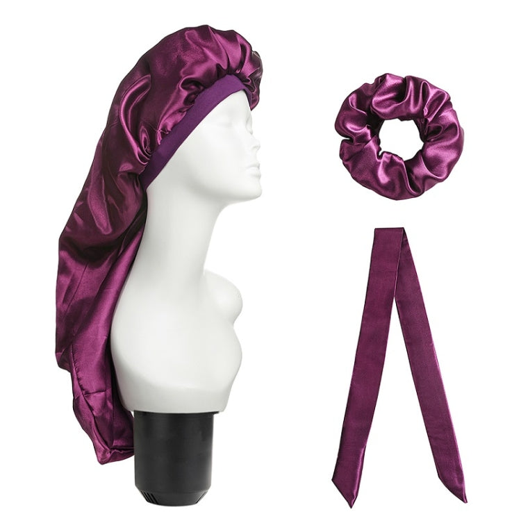 3 PCS/Set Hair Care Long Cap + Turban + Hair Ring