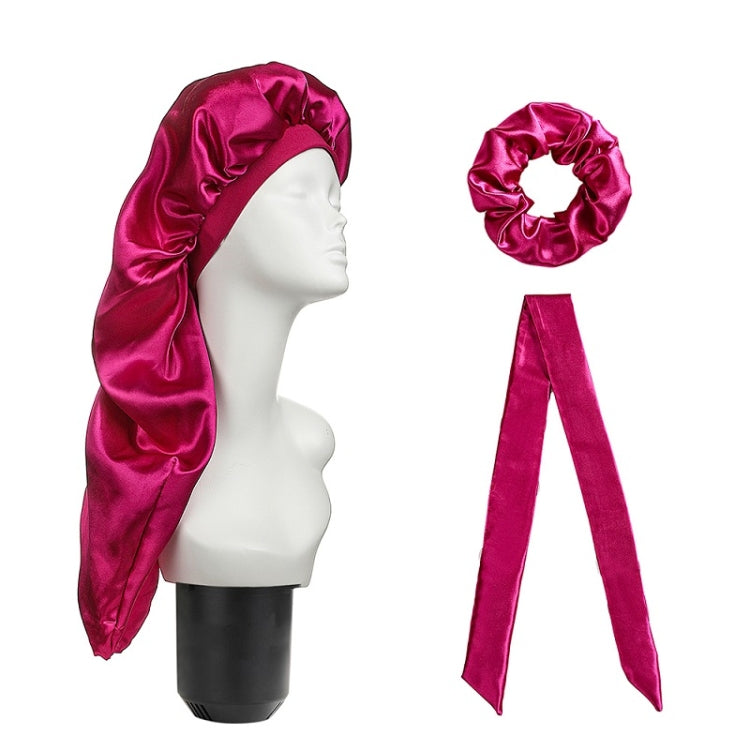 3 PCS/Set Hair Care Long Cap + Turban + Hair Ring