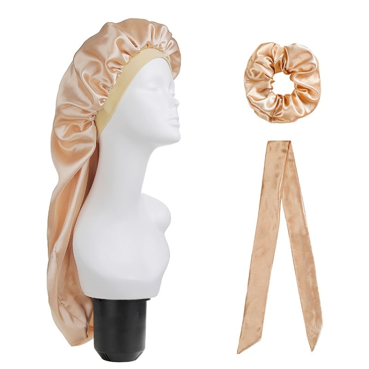 3 PCS/Set Hair Care Long Cap + Turban + Hair Ring