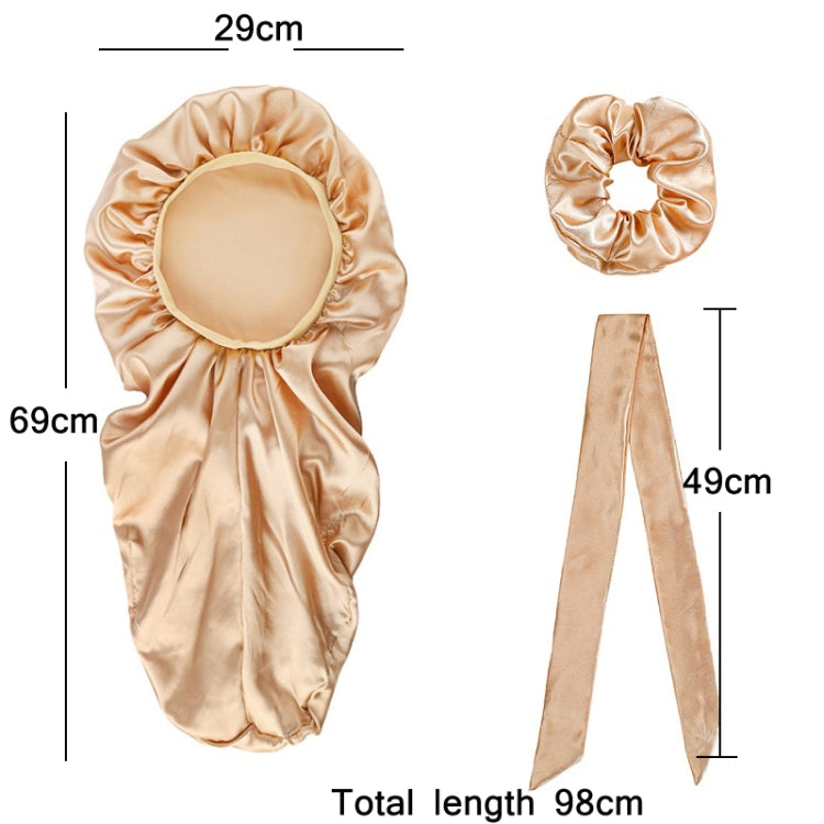 3 PCS/Set Hair Care Long Cap + Turban + Hair Ring