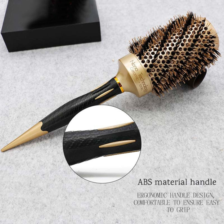 Twill Boar Bristles Curling Comb Ceramic Roller Comb, 25mm, 32mm, 43mm, 53mm