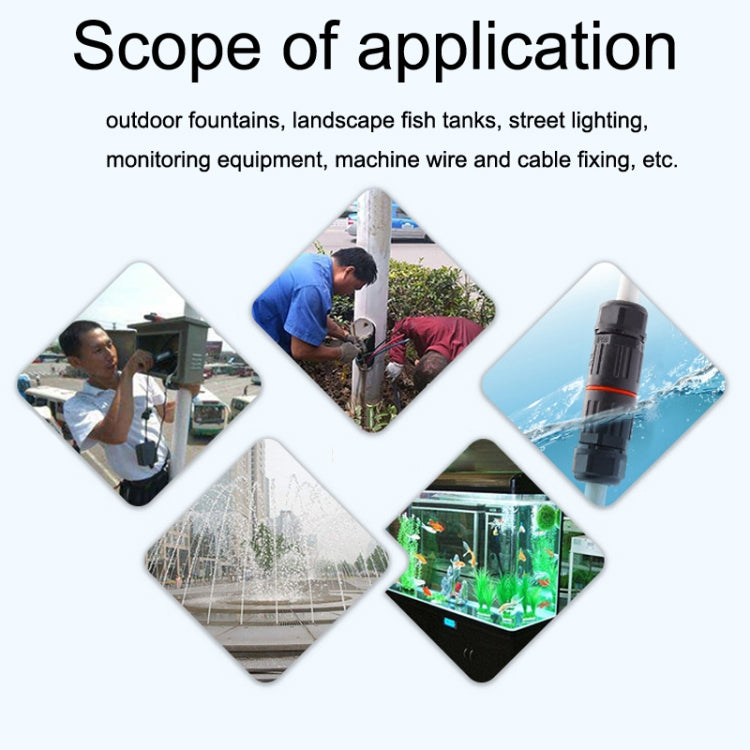 CDF-M3 Waterproof Wire Connector, Specification: 3 Pin, 3 Pin, 2 Pin