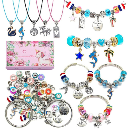 T-11 71 In 1 Colorful Crystal Cartoon DIY Jewelry Children Bracelet