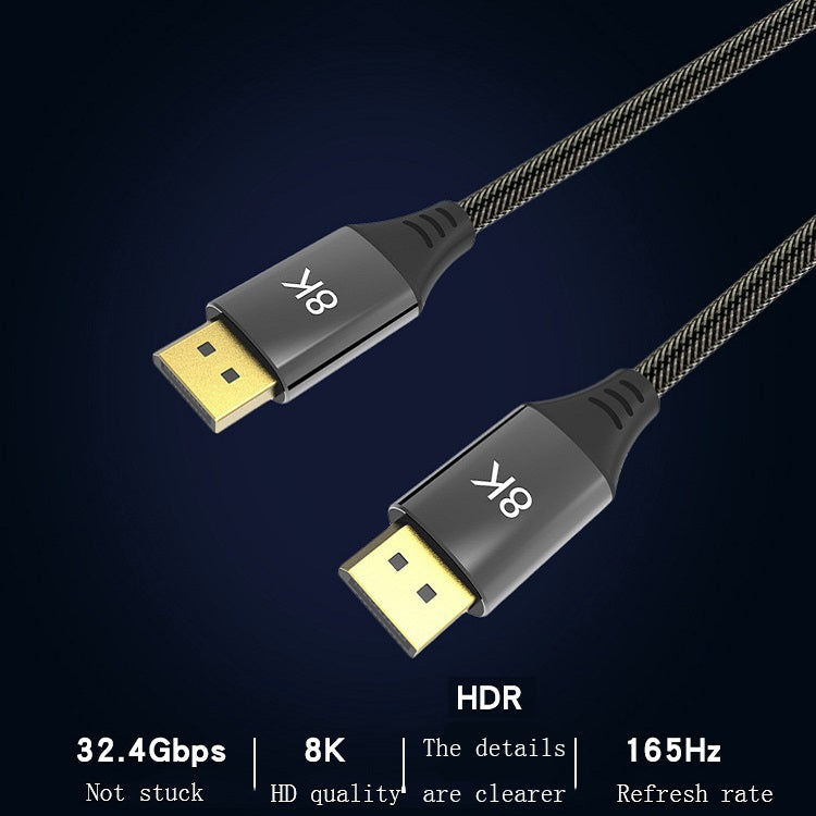 DP1.4 Version 8K DisplayPort Male to Male Computer Monitor HD Cable, 0.5m, 1.5m, 3m, 5m