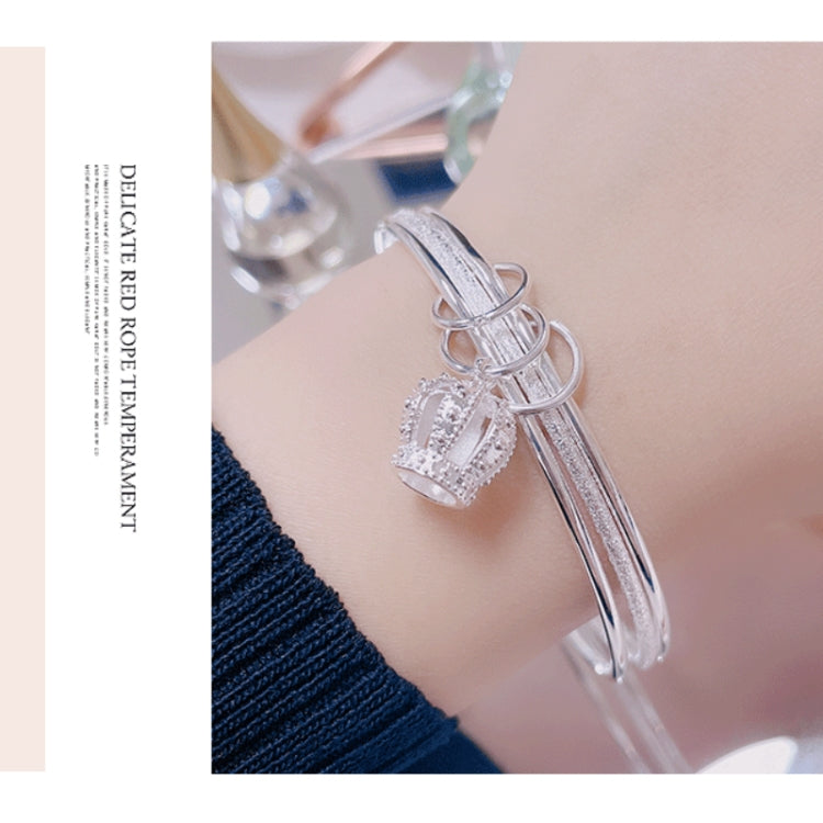 Women Closed Solid Three Rings Bracelet, Size: Z104 58mm