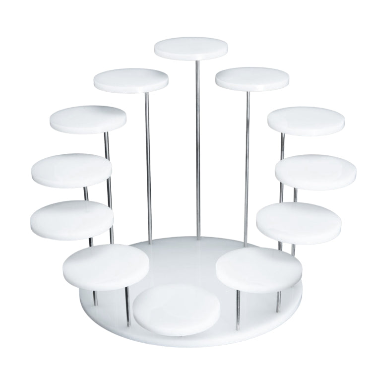 12 Rounds Base Acrylic Jewelry Ring Display Stand