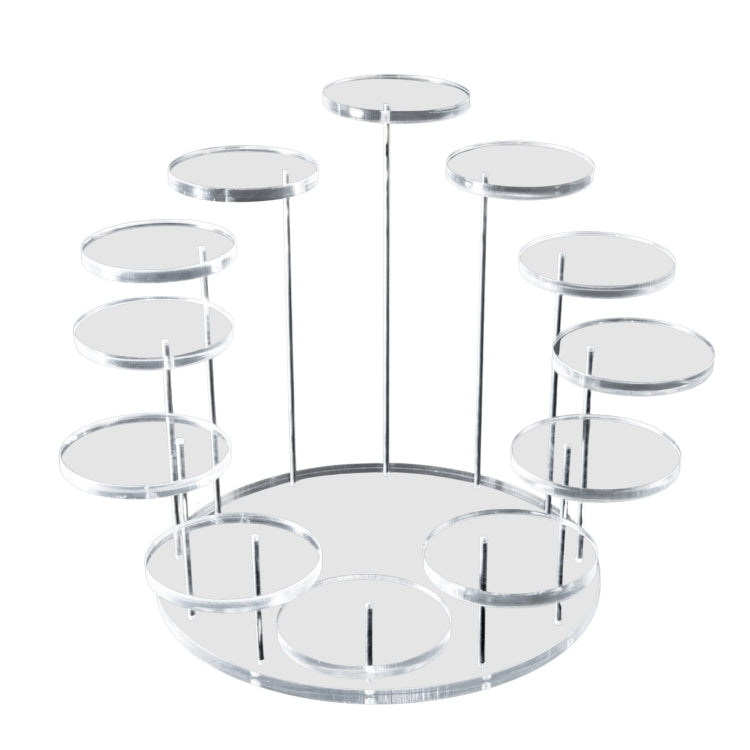 12 Rounds Base Acrylic Jewelry Ring Display Stand