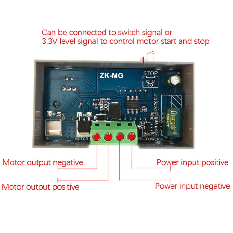 ZK-MG 5-30V High Power PWM DC Motor Governor Digital Display Encoder