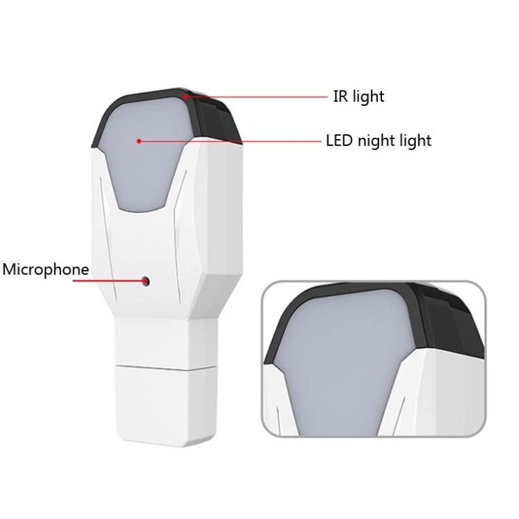 2 PCS IR18 Multifunctional Infrared WiFi Intelligent Voice Remote Control With Night Light Function